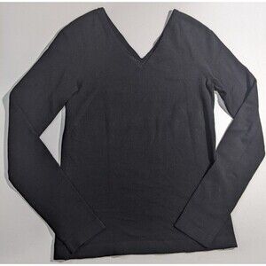 Vince Stretch Pullover Top ~ Womens XS ~ Long Sleeve ~ Double V-Neck ~Casual